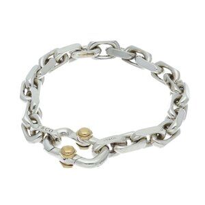 Tiffany & Co Maker's Wide Chain Bracelet S 18K Yellow Gold